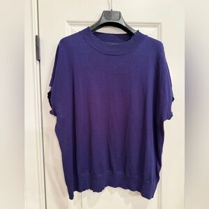 T Tahari Rich Blue Top